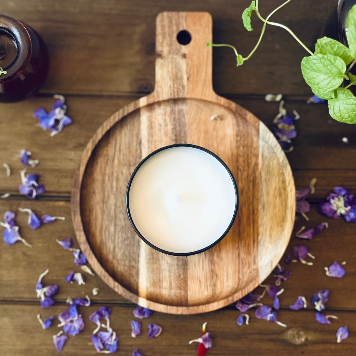 Cherry Blossom+ Peach| Coconut Apricot Soy Candle in Travel Tin