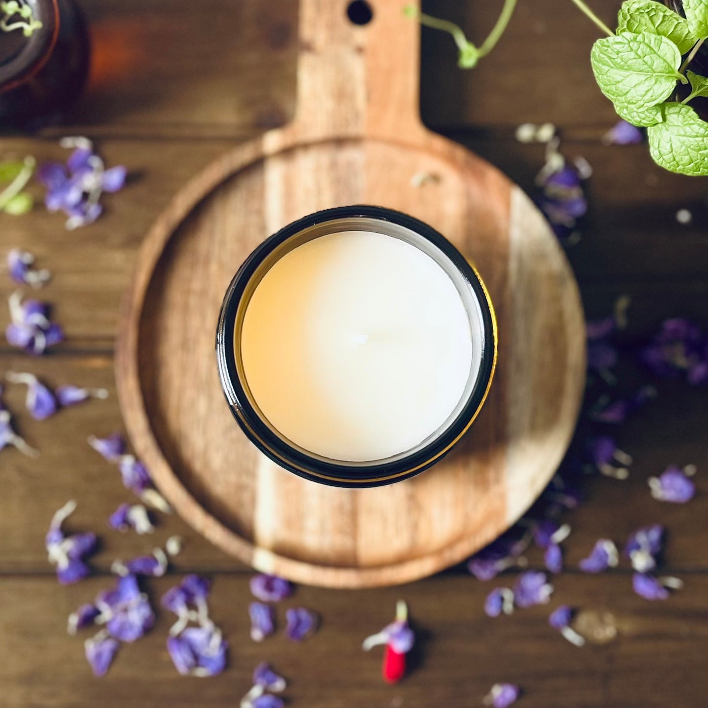 Pumpkin Spice+ Buttercream |Coconut Apricot Soy Candle in Amber Glass Jar