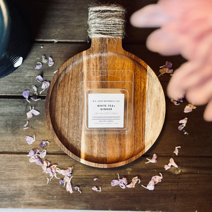 White Tea + Ginger | Wax Melt Single| Coconut Apricot Soy