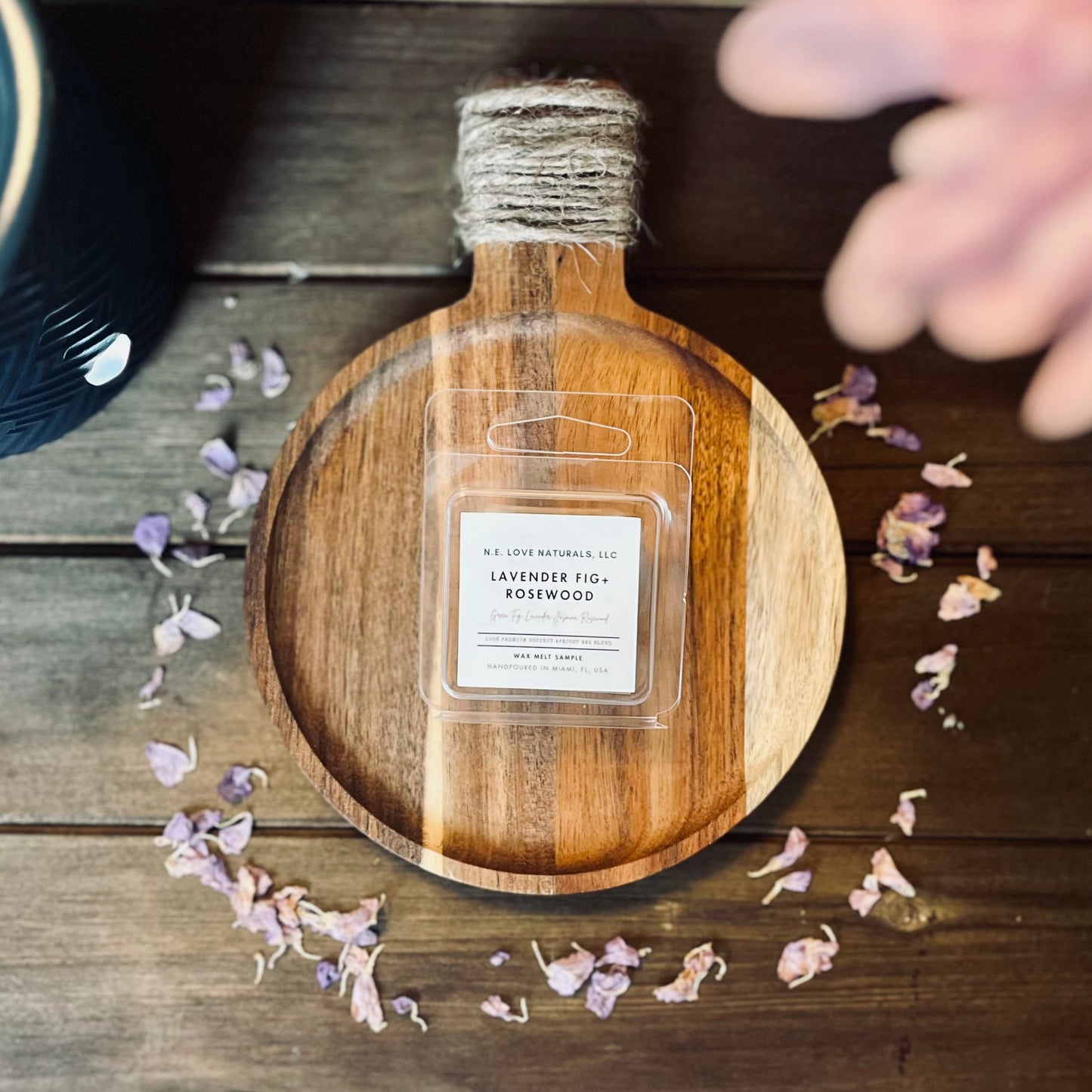 Lavender Fig + Rosewood | Wax Melt Single| Coconut Apricot Soy