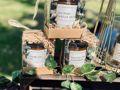 Small Botanical Gift Box Wrapping| Clear Window Box with Kraft Bottom