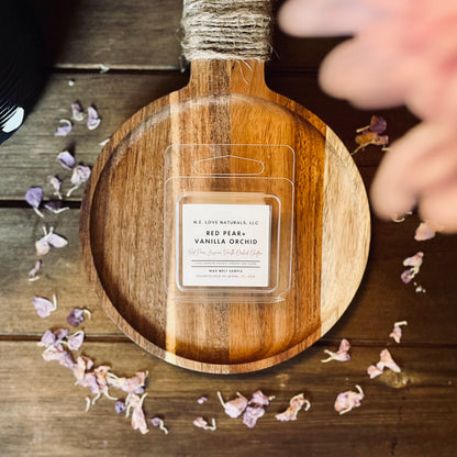 Red Pear+ Vanilla Orchid | Wax Melt Single| Coconut Apricot Soy