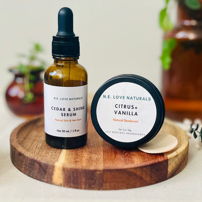 Citrus + Vanilla Deodorant | Natural| 1 oz Tin| Unisex