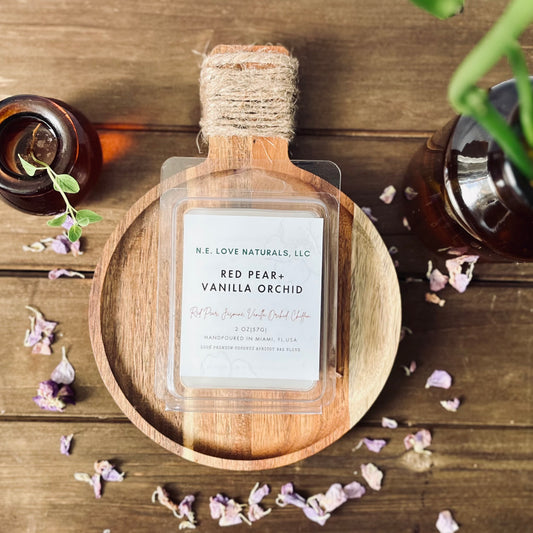 Red Pear + Vanilla Orchid | Coconut Apricot Soy Wax Melt