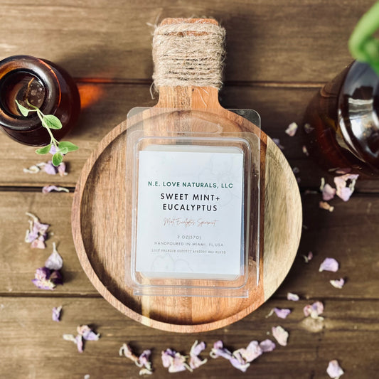 Sweet Mint+ Eucalyptus | Coconut Apricot Soy Scented Wax Melt
